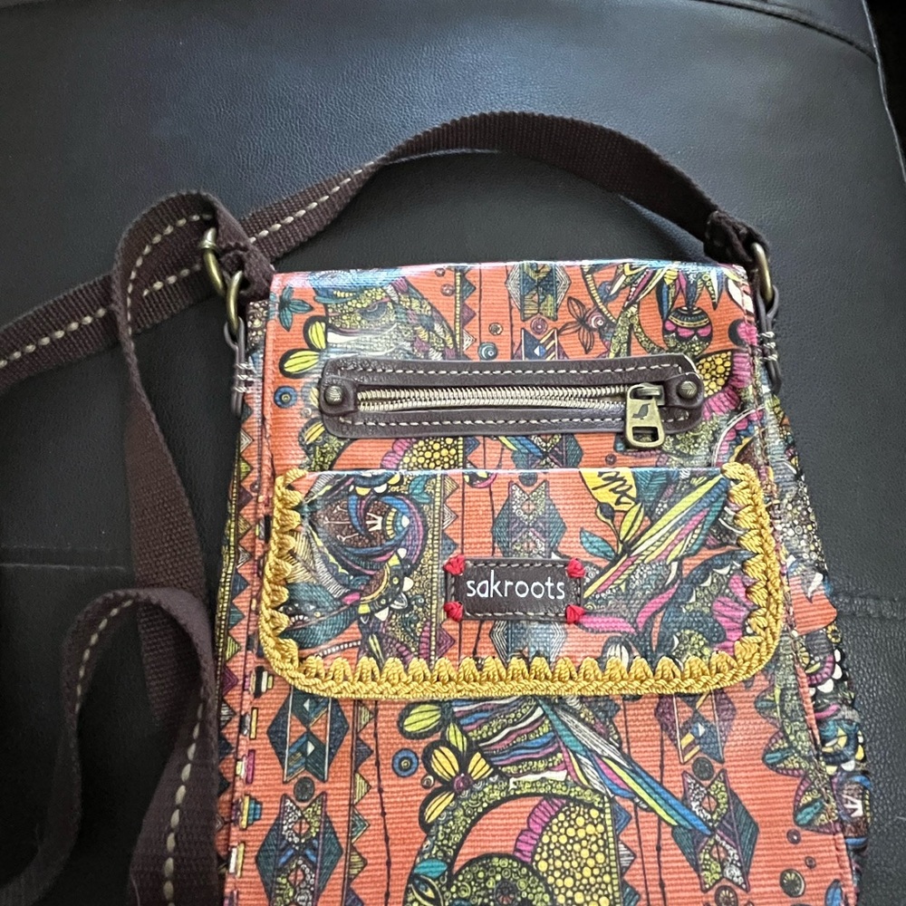 Sakroots Multicolor Artistic Crossbody Bag